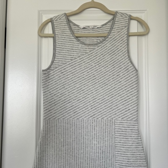 Athleta white and Gray Sweater Dress - Picture 3 of 8